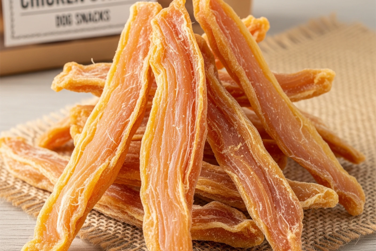 Tiras de pollo deshidratado (perros)