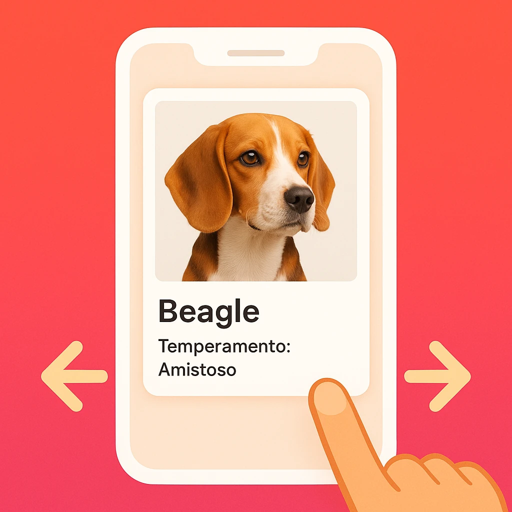 Juego desliza las tarjetas